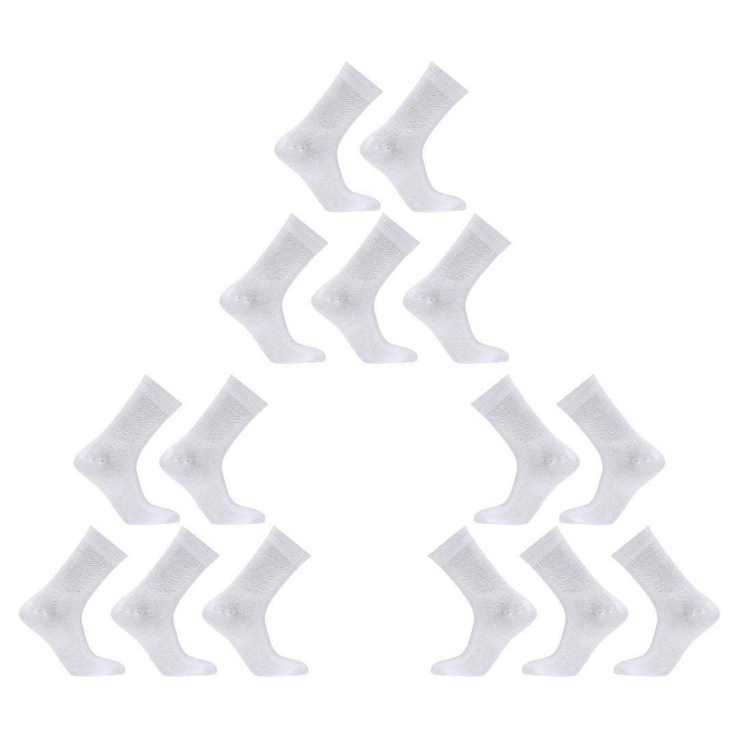 15X Rexy 3D Seamless Crew Socks Medium Slim Breathable WHITE - Magdasmall