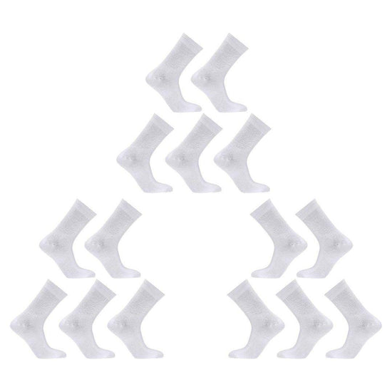 15X Rexy 3D Seamless Crew Socks Medium Slim Breathable WHITE - Magdasmall