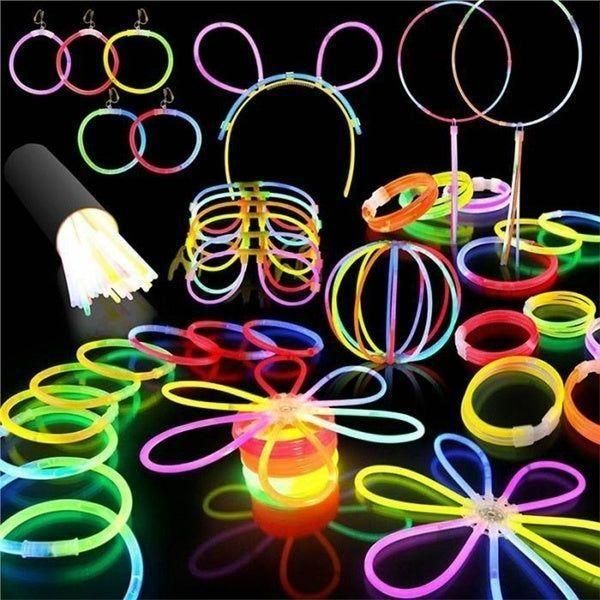 15 GLOW STICKS Party Light Glow In The Dark Rave BRACELETS Disco Bulk 20cm - Magdasmall