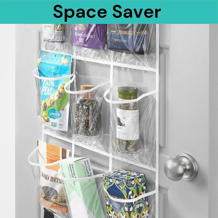 15 Pockets Over The Door Rack Hanging Kitchen Organizer Pantry Organizer Shoe Storage - Magdasmall