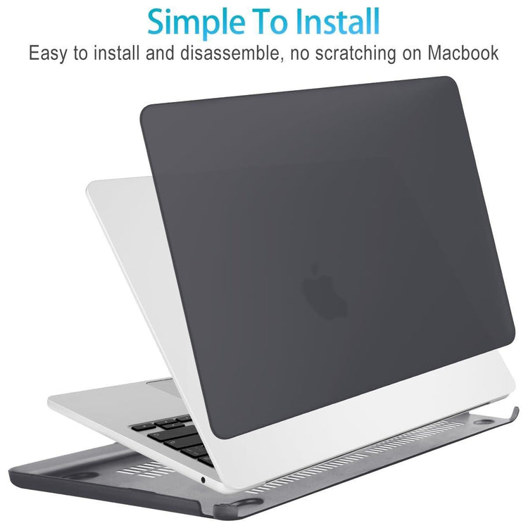 15 inch Air 2023 MacBook Air Matte Case  A2941 M2 Chip Hard Shell Case Keyboard Cover Black - Magdasmall