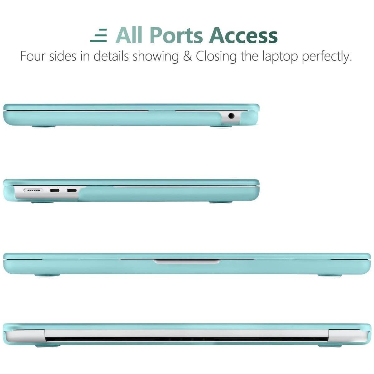 15 inch Air 2023 MacBook Air Matte Case  A2941 M2 Chip Hard Shell Case Keyboard Cover Sky Blue - Magdasmall