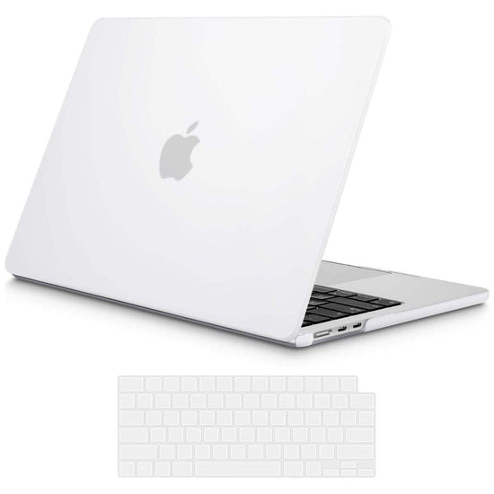 15 inch Air 2023 MacBook Air Matte Case  A2941 M2 Chip Hard Shell Case Keyboard Cover White - Magdasmall