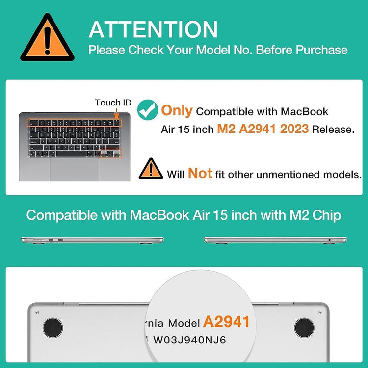15 inch Air 2023 MacBook Air Matte Case  A2941 M2 Chip Hard Shell Case Keyboard Cover Wine Red - Magdasmall