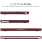 15 inch Air 2023 MacBook Air Matte Case  A2941 M2 Chip Hard Shell Case Keyboard Cover Wine Red - Magdasmall