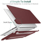 15 inch Air 2023 MacBook Air Matte Case  A2941 M2 Chip Hard Shell Case Keyboard Cover Wine Red - Magdasmall