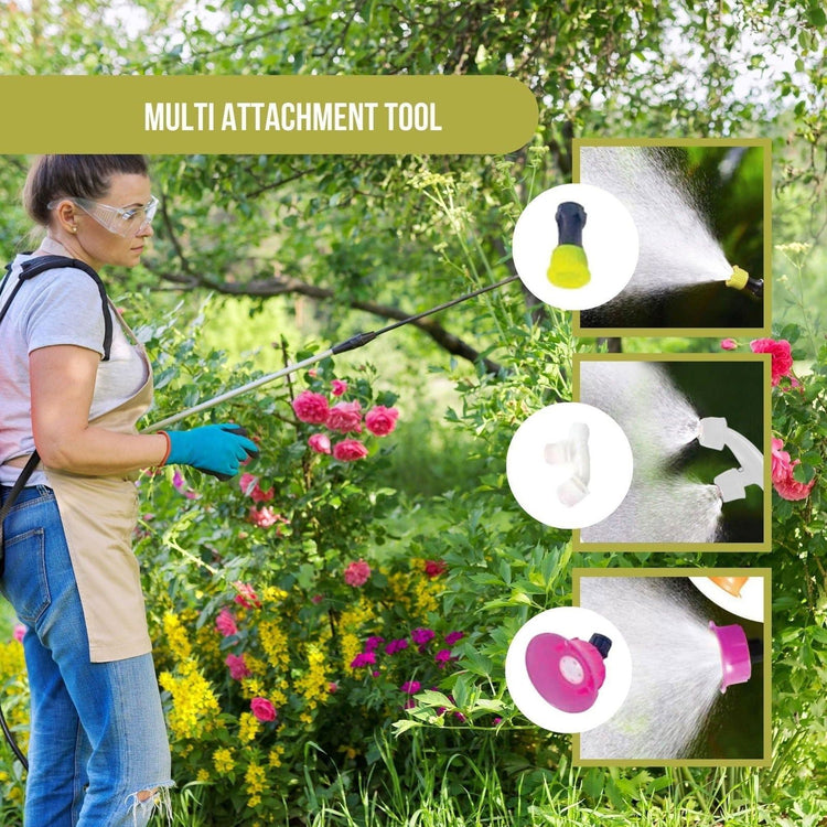 16L Rechargeable Backpack Pressure Sprayer - Portable Electric Garden Weed Pump - Magdasmall