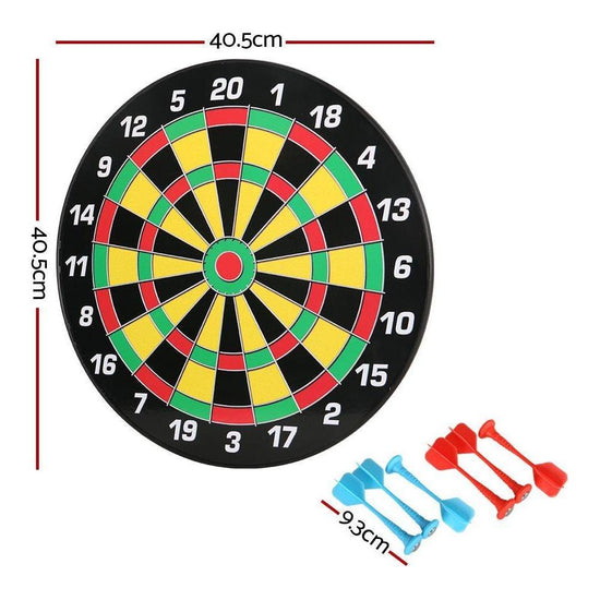 16" Dartboard Dart Board with Magnetic Darts Kids Toy Gift - Magdasmall