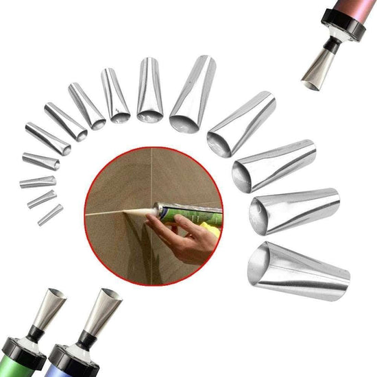 17 Caulking Finisher Caulk Nozzle Applicator Sealant Finishing Scraper Tools - Magdasmall