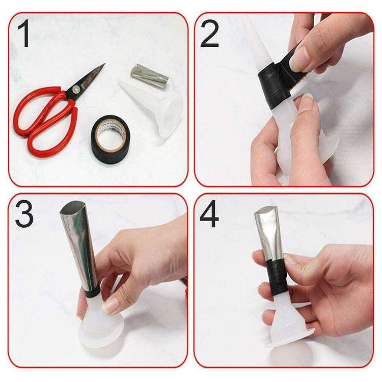 17 Caulking Finisher Caulk Nozzle Applicator Sealant Finishing Scraper Tools - Magdasmall