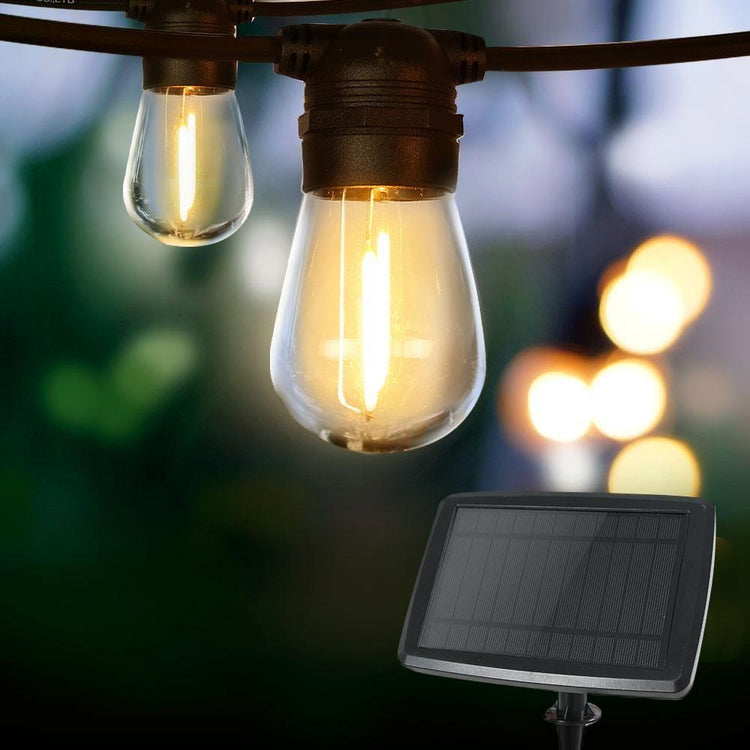 17m Solar Festoon Lights Outdoor LED String Light Christmas Party Garden Decor - Magdasmall