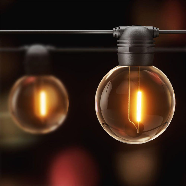 17m Solar Festoon Lights Outdoor LED String Light Wedding Christmas Party - Magdasmall