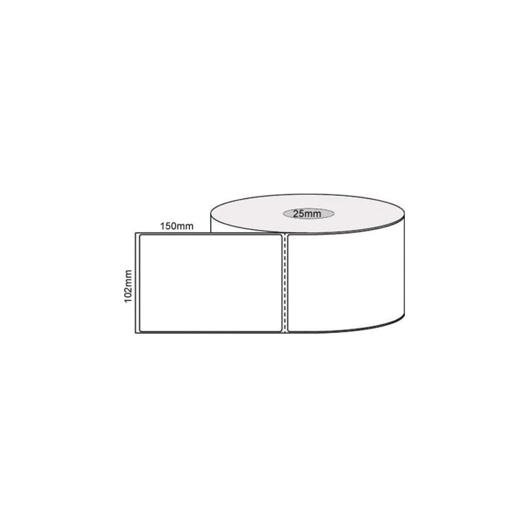 18 Rolls x 400 Label Stickers 102x150mm - Direct Thermal White Shipping Labels - Magdasmall