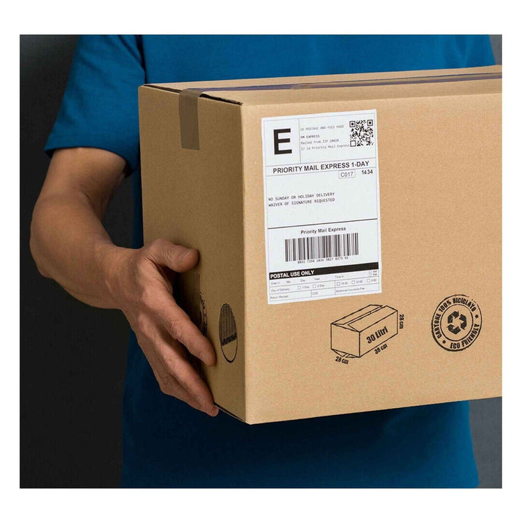 18 Rolls x 400 Label Stickers 102x150mm - Direct Thermal White Shipping Labels - Magdasmall