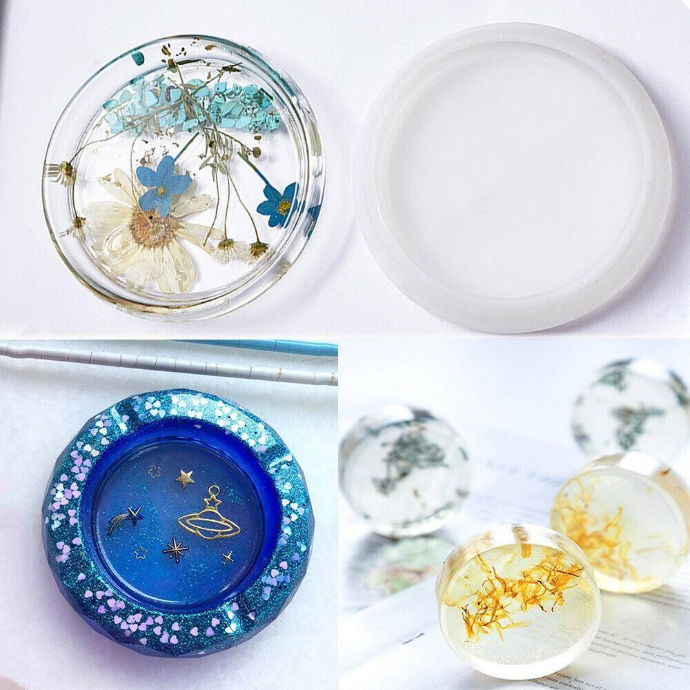 18pcs Coaster Cup Mat Mold Round Silicone Mould Kit for Craft?DIY Epoxy Resin - Magdasmall