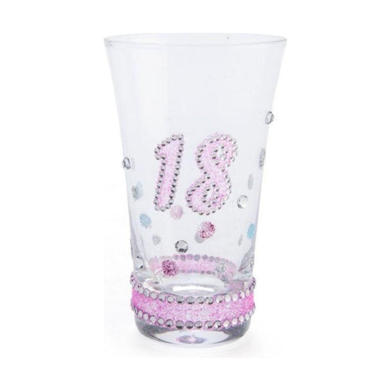 18th Birthday Sparkle Shot Glass - Magdasmall