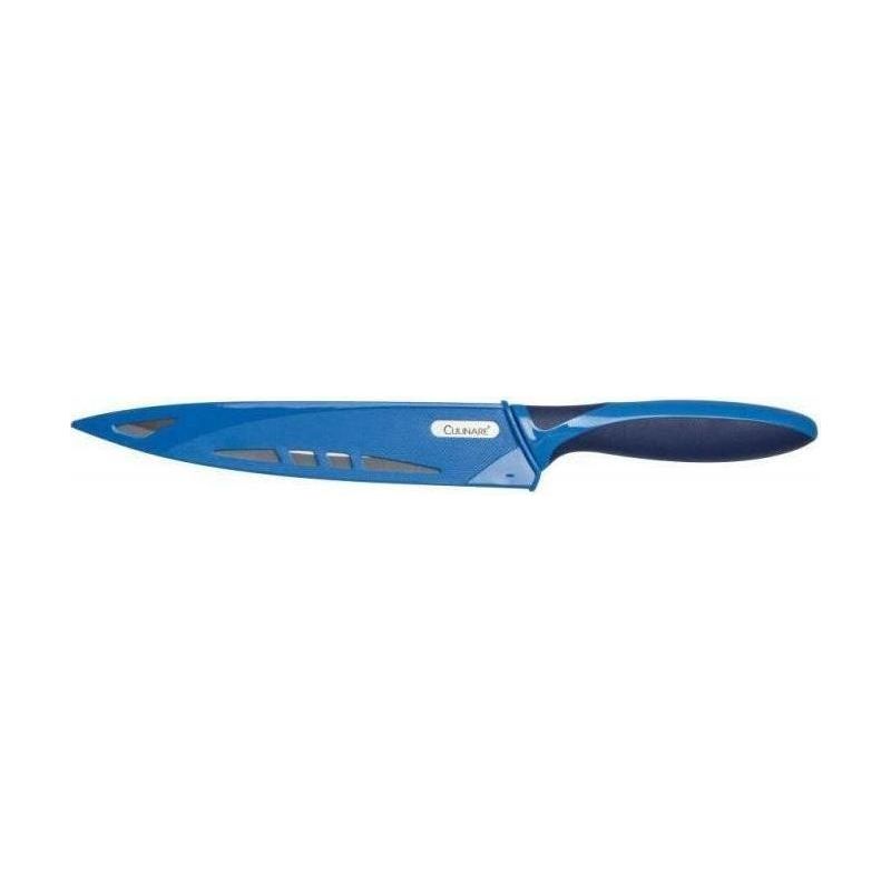 19.5cm Culinare Stainless Steel Carving Knife With Blue Blade Cover - Magdasmall
