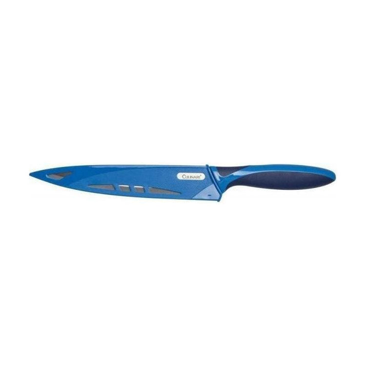 19.5cm Culinare Stainless Steel Carving Knife With Blue Blade Cover - Magdasmall