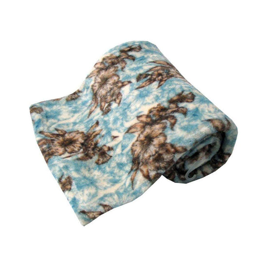 190GSM Fashion Printed Ultra Soft Coral Fleece Throw 127 x 152cm Amber - Magdasmall