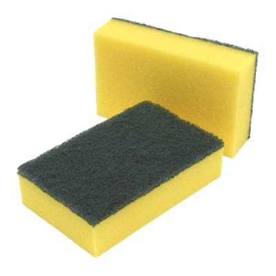 1 Pack of 3 Scourer Sponge Strong Commercial Grade Regular Duty 15x10x3cm - Magdasmall
