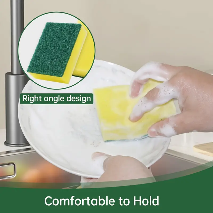 1 Pack of 3 Scourer Sponge Strong Commercial Grade Regular Duty 15x10x3cm - Magdasmall