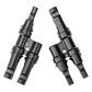 1 Pair 2 To 1 2 branch Waterproof T Branch Cable Connectors Solar PV Panel Connector Male & Female - Magdasmall
