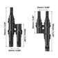 1 Pair 2 To 1 2 branch Waterproof T Branch Cable Connectors Solar PV Panel Connector Male & Female - Magdasmall