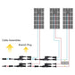 1 Pair 2 To 1 2 branch Waterproof T Branch Cable Connectors Solar PV Panel Connector Male & Female - Magdasmall
