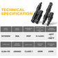 1 Pair 2 To 1 2 branch Waterproof T Branch Cable Connectors Solar PV Panel Connector Male & Female - Magdasmall