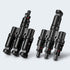 1 Pair 3 To 1 3 branch Waterproof T Branch Cable Connectors Solar PV Panel Connector Male & Female - Magdasmall