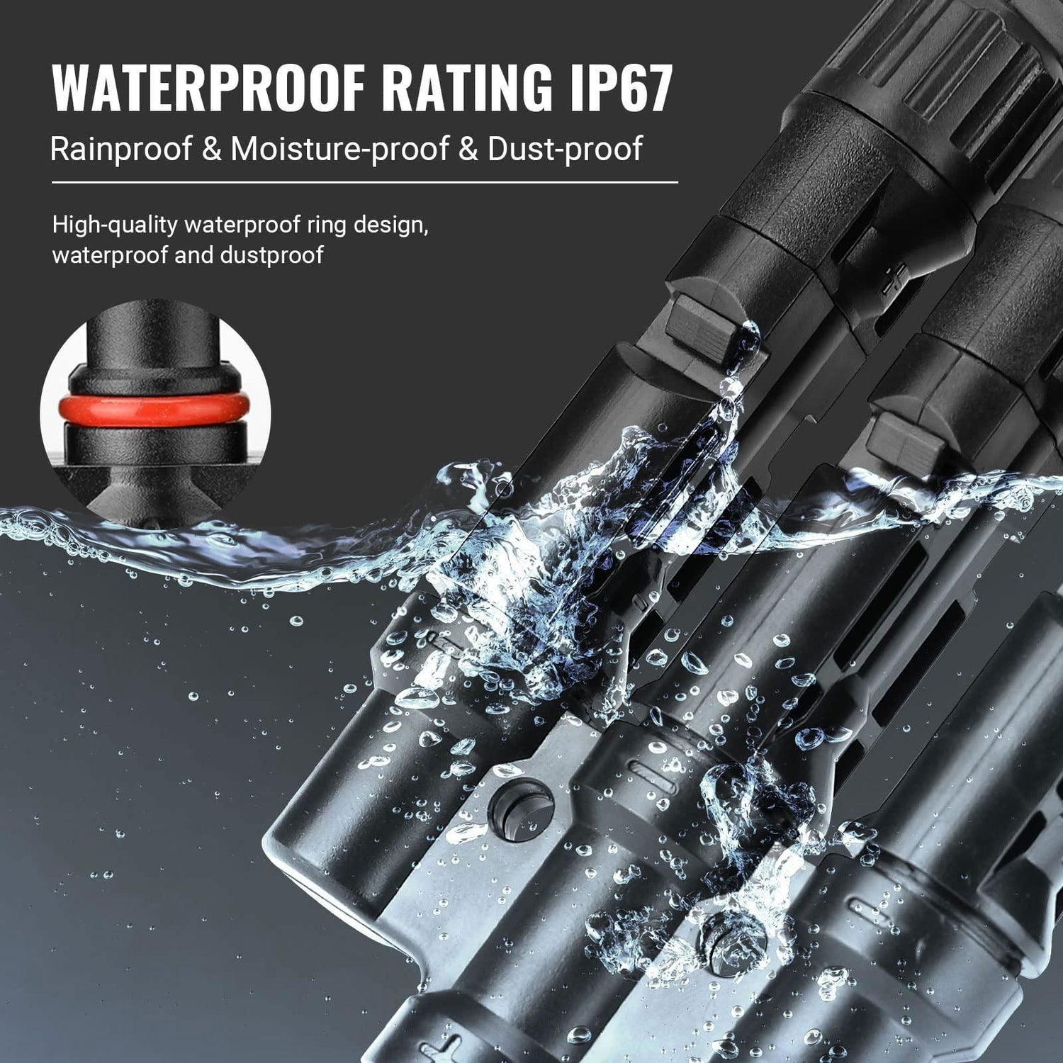 1 Pair 5 To 1 5 branch Waterproof T Branch Cable Connectors Solar PV Panel Connector Male & Female - Magdasmall