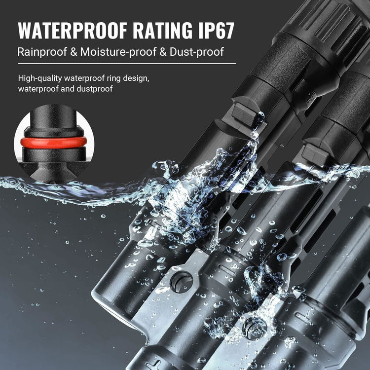 1 Pair 5 To 1 5 branch Waterproof T Branch Cable Connectors Solar PV Panel Connector Male & Female - Magdasmall