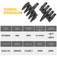 1 Pair 5 To 1 5 branch Waterproof T Branch Cable Connectors Solar PV Panel Connector Male & Female - Magdasmall