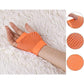 1 Pair Fishnet Gloves Fingerless Wrist Length 70s 80s Costume Party - Orange - Magdasmall
