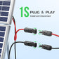 1 Pair Solar Connector Y Branch Parallel Adapter Cable Solar Panel Connectors Wire Plug Solar Panel - Magdasmall