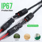 1 Pair Solar Connector Y Branch Parallel Adapter Cable Solar Panel Connectors Wire Plug Solar Panel - Magdasmall