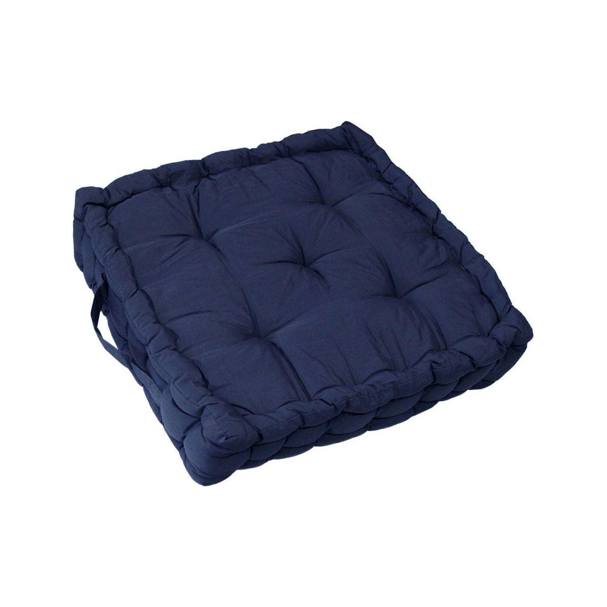 1 Pc Floor Box Cushion Pad 40 x 40+ 8 cm Indigo - Magdasmall