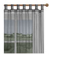 1 Piece Organza Tab Top Curtain 110 x 213 cm Black - Magdasmall