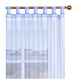 1 Piece Organza Tab Top Curtain 110 x 213 cm Blue - Magdasmall