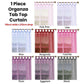 1 Piece Organza Tab Top Curtain 110 x 213 cm Blue - Magdasmall