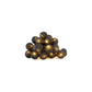 1 Set of 20 LED Black 5cm Cotton Ball Battery Powered String Lights Christmas Gift Home Wedding Party Bedroom Decoration Outdoor Indoor Table Centrepiece - Magdasmall