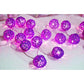 1 Set of 20 LED Cassis Purple 5cm Rattan Cane Ball Battery Powered String Lights Christmas Gift Home Wedding Party Bedroom Decoration Table Centrepiece - Magdasmall
