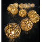 1 Set of 20 LED Cream White 5cm Rattan Cane Ball Battery Powered String Lights Christmas Gift Home Wedding Party Bedroom Decoration Table Centrepiece - Magdasmall