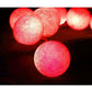 1 Set of 20 LED Red 5cm Cotton Ball Battery Powered String Lights Christmas Gift Home Wedding Party Bedroom Decoration Outdoor Indoor Table Centrepiece - Magdasmall