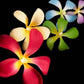 1 Set of 20 LED Tropical Bright Colous Frangipani Flower Battery String Lights Christmas Gift Home Wedding Party Decoration Outdoor Table Centrepiece - Magdasmall