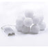 1 Set of 20 LED White 5cm Cotton Ball Battery Powered String Lights Christmas Gift Home Wedding Party Bedroom Decoration Outdoor Indoor Table Centrepiece - Magdasmall