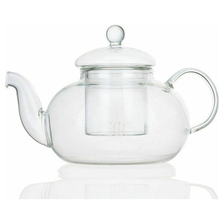 1 Set of Gongfu Chinese Ceremony Tea Set - 6 Glass cups with Infuser and Tealight Candle Pot Warmer - Magdasmall