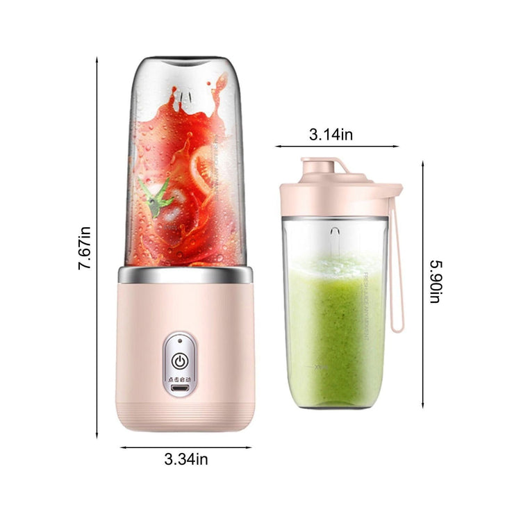 1 x Portable USB Pink Rechargeable Juicer Cup,Portable Blender for Smoothies and Juices - USB Rechargeable, Powerful & Compact - Magdasmall