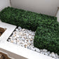 Portable Artificial Boxwood Hedge UV Resistant 25cm High 100cm Long