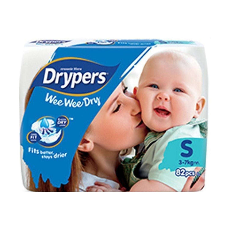 1pk 82 Drypers Baby Wee Wee Dry Nappies Nappy Diapers - Small 3-7Kg Diapers - Magdasmall